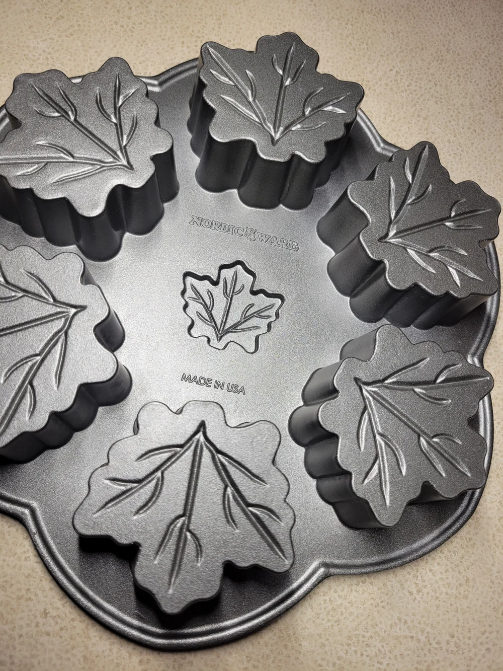 Nordic Ware Maple Leaf Muffin or Cakelet Pan